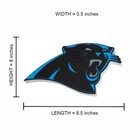 New Nfl Carolina Panthers Blue Fan Chain Necklace Foam