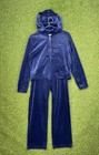 Juicy Couture Tracksuit Womens Extra Large Xl Velour Hoodie Low Rise Pants 30x30