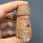 Genuine Old Sassanian Empire King Lapis Lazuli Old Head Figure