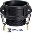 2  Type B Camlock Female Coupler X Male Npt Polypropylene  Hose Fitting  B200pp