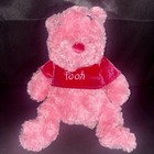 Rare Disney Winnie The Pooh Pink 12 Inch Plush From Disney Store