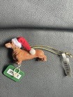 Ganz Christmas Dachshund W santa Hat Wiener Dog Ornament
