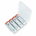 Maximalpower 4pc Aa aaa Batteries With Clear Battery Case   Battery Tester