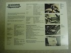 Vintage Bmw K100rs  special  Motorcycle Original Color Brochure 