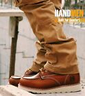 6 -8  Soft Toe Mens Work Boots Leather Non-slip Durable Goodyear Stylish Boots