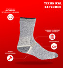 J b  Field s Hiking  technical Explorer  Merino coolmax Crew Sock