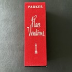 Vtg Parker 75 Perle Place Vend  me Gold Ballpoint Pen Lucite Pyramid Display Box