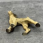 Sm Antique Painted Cast Iron Hubley Airedale Terrier Fox Hunting Dog Sculpture
