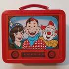 Howdy Doody Show Metal Lunch Box Clarabell The Clown Collectible Red Tin 7 5 