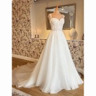 Custom Size White ivory Tulle Wedding Dresses Lace Appliques A Line Bridal Gown 