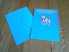 Vintage Birthday Card Gerilyse Humor Funny Dog Cake Unused Single