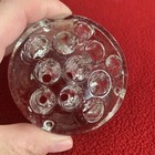 Vintage 16   11 Hole Glass Flower Frog Lot 4 Total Glass Paperweights