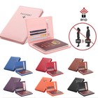 Rfid Blocking Slim Leather Travel Passport Wallet Id Card Case Cover Holder Us