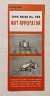 Vintage John Deere Tractor Advertising Brochure  930 Nh3 Applicator