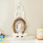 Vintage Cast Iron Cookbook Stand  Small Ornate Easel Fleur De Lis Stand  15 5   