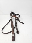 Vintage Western  Headstall With Sterling Silver Conchs With Romel Reins