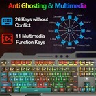 K618 Wired Gaming Keyboard And Mouse Set Rgb Backlit For Pc Laptop Ps4 Xbox One