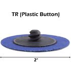 50pcs 2 Inch 60 Grit Zirconia Roll Lock Die Grinder Quick Change Sanding Discs