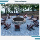 Round Fire Pit Lid - 38 Inch Fire Pit Lid Metal W wooden Handles Fit