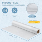 Fiberglass Cloth Woven Mat Roll 50  X 360  For Epoxy   Polyester