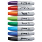Sharpie Chisel Tip Permanent Marker  Medium Chisel Tip  Assorted Colors  8 set