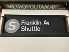 Ny Nyc Subway Roll Sign R30 Route S Franklin Ave Shuttle Brooklyn Prospect Park