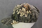 Vtg United Rentals Hat Camouflage Leather Strap Back Sales Service Camo Cap