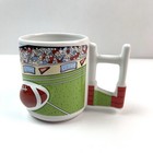 Football Stadium Mug 3d Ball   Goalpost Handle Ceramic Novelty Coffee Mug Cup