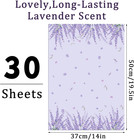 30 Sheets Lavender Scented Drawer Liners 14x19 5  Non-adhesive Shelf Paper