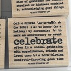 Stampin Up Word Definition Rubber Stamp Set Friend Cherish Thanks Celebrate