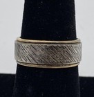Vintage 10k Gold Filled And Sterling Engraved Band 4 9 Grams Size 7 Vtg