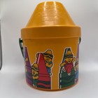 Vintage 1989 Crayola So Big Crayon Bucket Empty Container Only  Copy