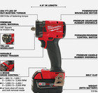 Genuine Milwaukee 2854-20 M18 Fuel 3 8  Compact Impact Wrench  New In Box  