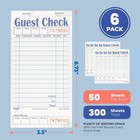 Fmp Brands 6 Pack Guest Checks For Servers  Server Note 6 Pack  Light Green 