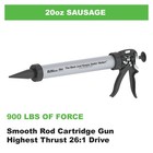 Albion Engineering Company B26s20 B-line Manual Sausage Caulking Gun  20 Oz     