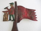 Antique Vintage Tin Iron Smith Weather Vane Unusual Rare Weathervane