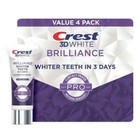 1 Crest 3d White Brilliance Value 4 Pack Toothpaste     4 Tubes Total     3 Oz Each
