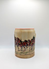 Budweiser Champion Clydesdales Holiday Beer Stein Cs19 Ceramarte 1980 Mug