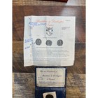 Byzantine Bronze Follis Coin Of Christ Constantinople Collection W Paperwork