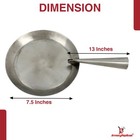 Hand Forged Folding Frying Pan 7 5  Camp Skillet Iron Medieval Reenactment