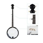 New  Professional Sapele Wood Metal 5-string Banjo Beginner Kit