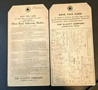 Elliot Hand Addressing Machine  1912  Instructions   Parts Card