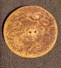 Amazing X Large Antique - Vtg Wood Composition Button Dogs Animal Basket Weave 