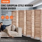 Wood Room Divider  8 Panel Wood Folding Privacy Screen  66 9 Inches  tall Indoor