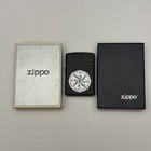 1998 Collectible Black Compass Zippo Cigarette Lighter Made In Usa Camping F Xiv