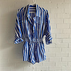 Anthropologie X Faithfull The Brand Isole Playsuit Size Au8 Us4 Cotton Stripe