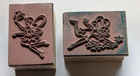 Wood rubber Stamp 2 Kids Stamps Fairies