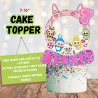 Custum Plushies Cupcake Cake Toppers Party Supplies Birthday Decoration Balloon