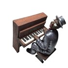 Herco Gift Professional Jazz Musician Figurines Piano And Saxophone Player Set