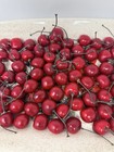 Fake Fruit Artificial Cherries Lot Of 72 Faux Realistic Plastic W  Stems Decor